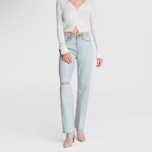 Rag & Bone Alex High-Rise Straight Jeans - Primrose